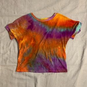 Shein Tie-Dye Open Back Top